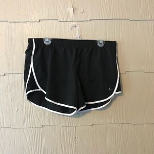 Danskin Now Black and White Athletic Shorts